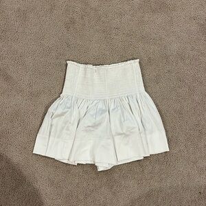 White natural life skort